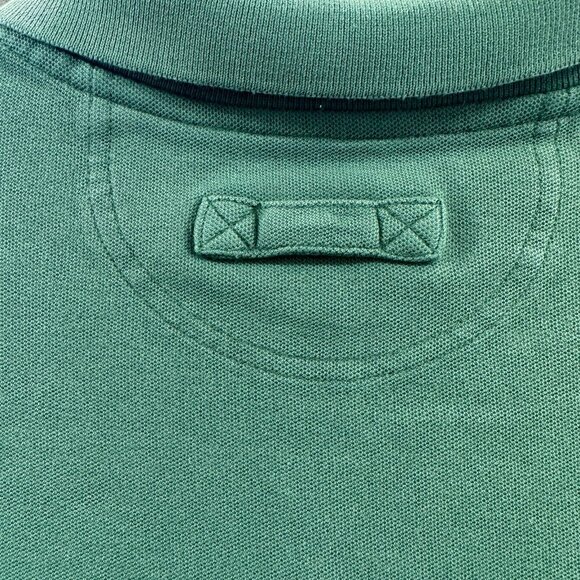 Duluth Trading Men Polo Shirt Large Tall Green 100% Cotton Pullover Short Sleeve - Picture 3 of 9
